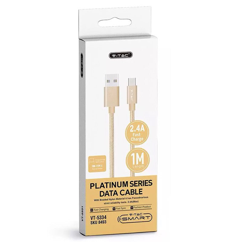 Cablu Tip C 1m Platinum Editon - Auriu