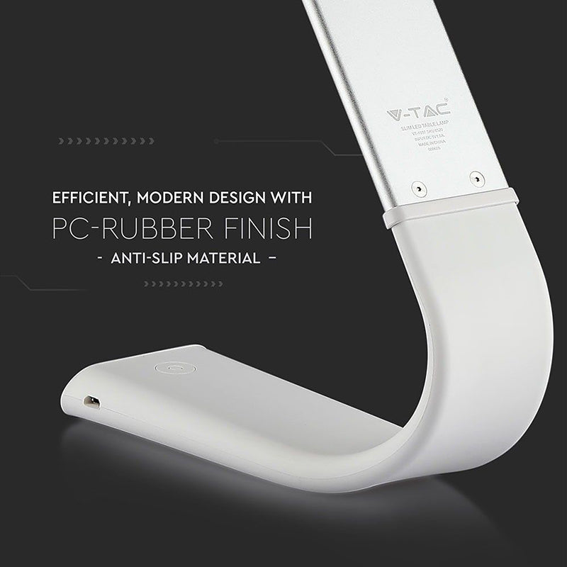 Lampa LED birou flexibilă 3in1, alb, 6.5 W, 110 lm, reîncărcabilă V-Tac SKU-8520