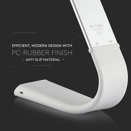 Lampa LED birou flexibilă 3in1, alb, 6.5 W, 110 lm, reîncărcabilă V-Tac SKU-8520