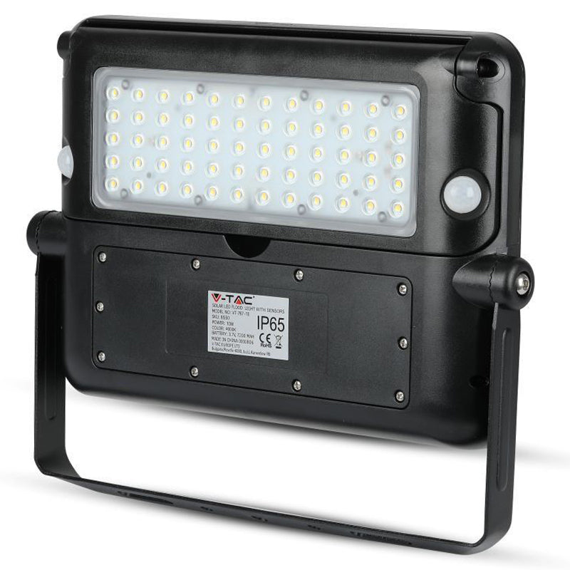 Reflector LED 10 W, solar, IP65, senzor, 4000 K, montaj perete V-Tac SKU-8550