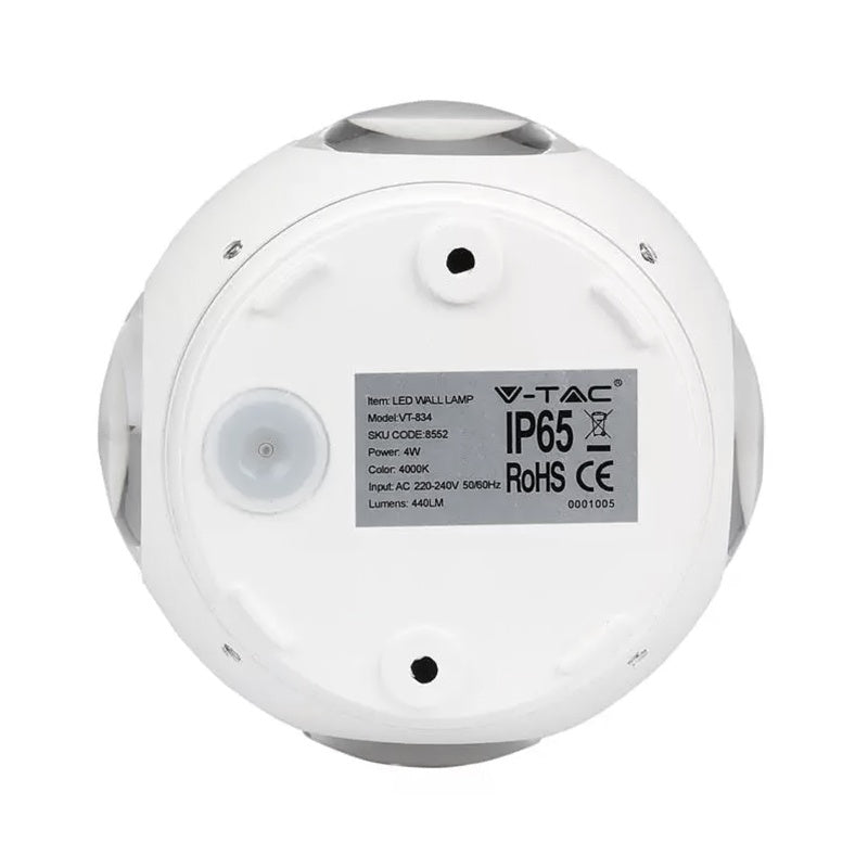 Lampa Led Perete 4w Ip65 3000k Alb Cald
