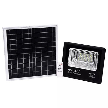 Reflector LED 20W 4000K cu încărcare solară IP65, aluminiu, V-Tac SKU-8575