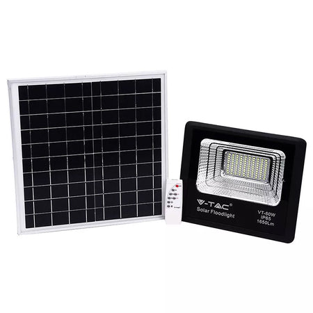 Reflector LED 20W 4000K cu încărcare solară IP65, aluminiu, V-Tac SKU-8575