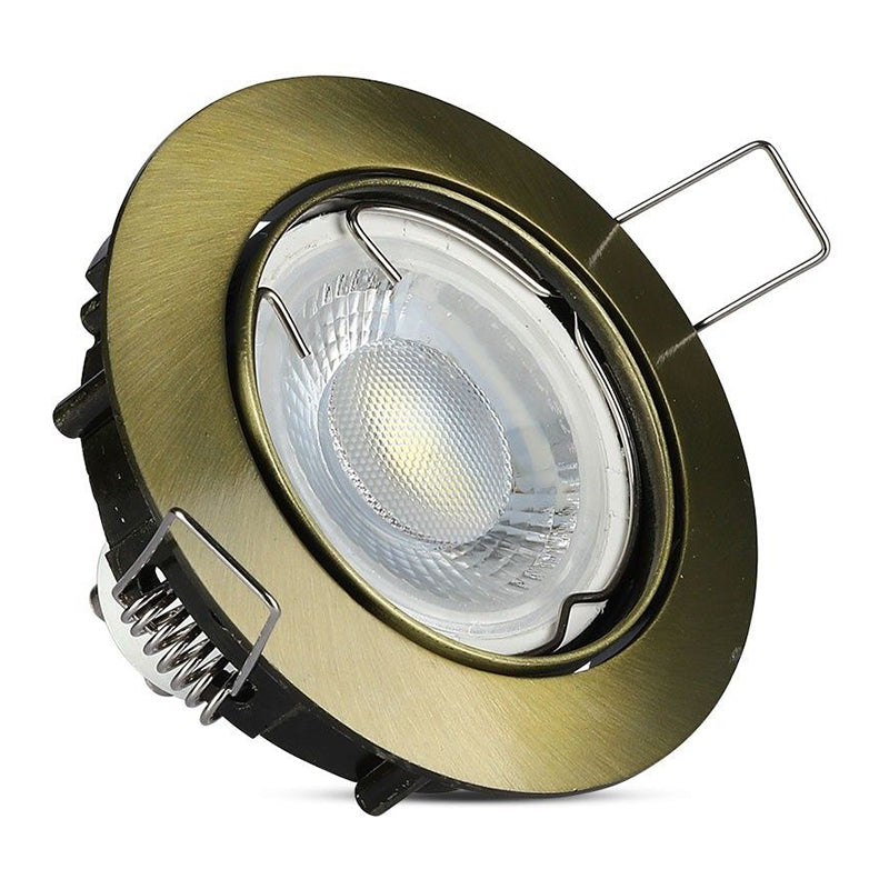 Corp spot GU10 auriu încastrat, rotund, V-Tac SKU-8579