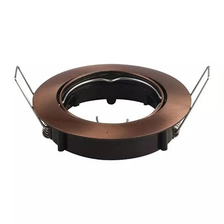 Corp spot rotund GU10 bronz, montaj îngropat, V-Tac SKU-8580