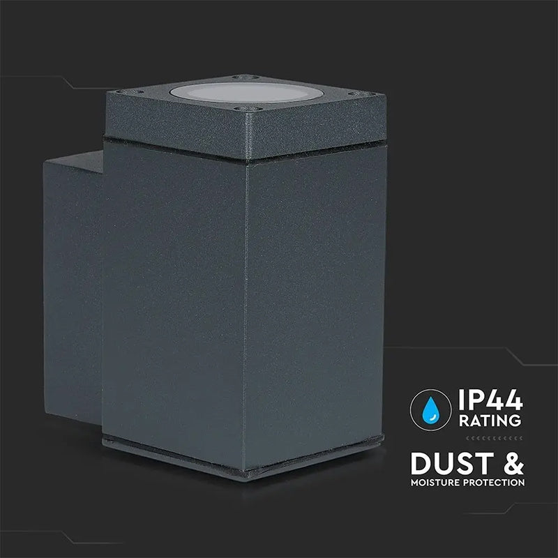 Lampă de perete cu soclu GU10 IP44 gri max. 20 W V-Tac SKU-8626