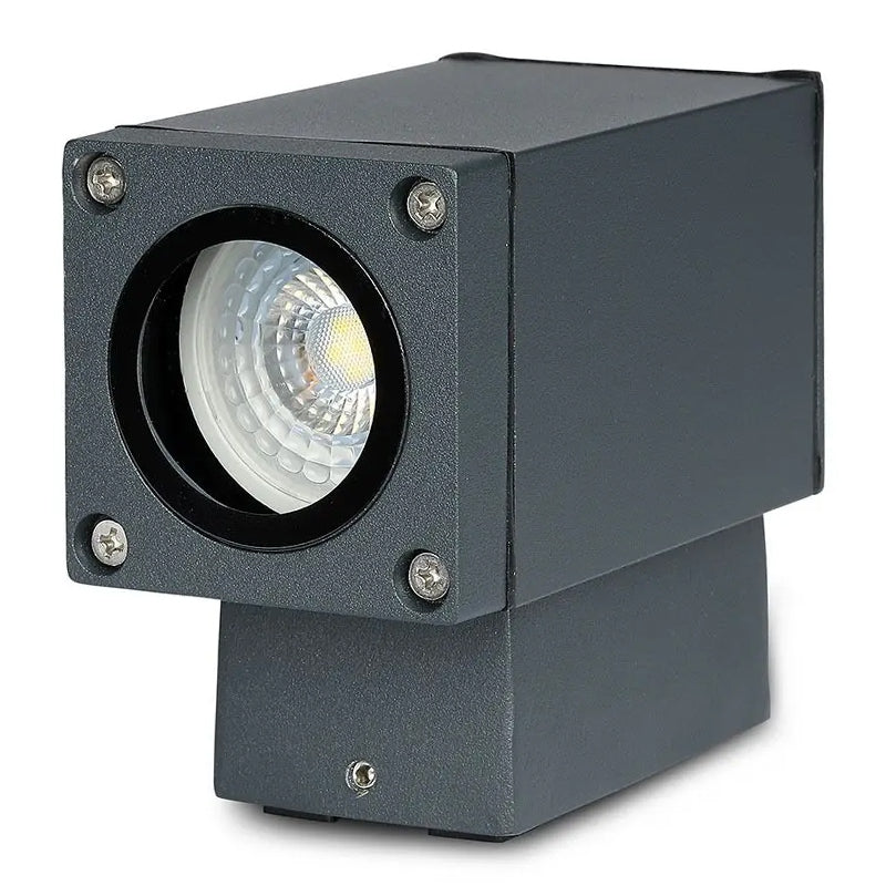 Lampă de perete cu soclu GU10 IP44 gri max. 20 W V-Tac SKU-8626