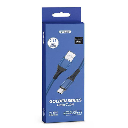 Cablu Tip C 1m Gold Edition - Albastru