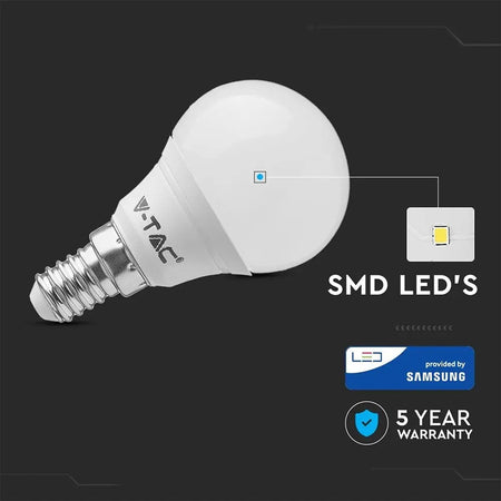 Bec Led P45 E14 7w 3000k Alb Cald Cip Samsung