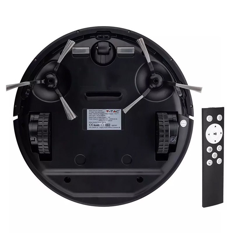 Aspirator robot cu telecomandă și filtru HEPA alb-albastru V-Tac SKU-8660