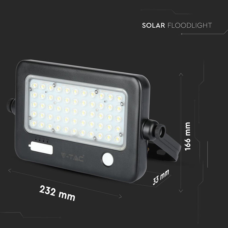 Reflector LED 10W 4000K cu încărcare solară exterior IP65 V-Tac SKU-8674