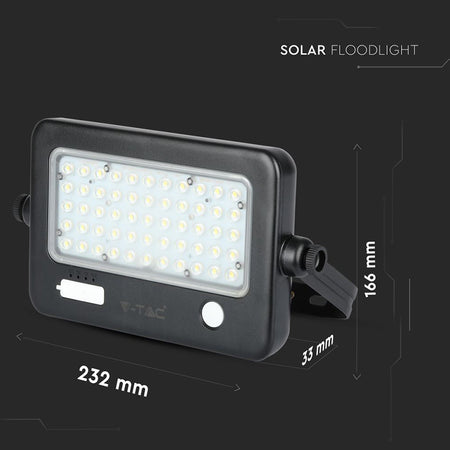 Reflector LED 10W 4000K cu încărcare solară exterior IP65 V-Tac SKU-8674