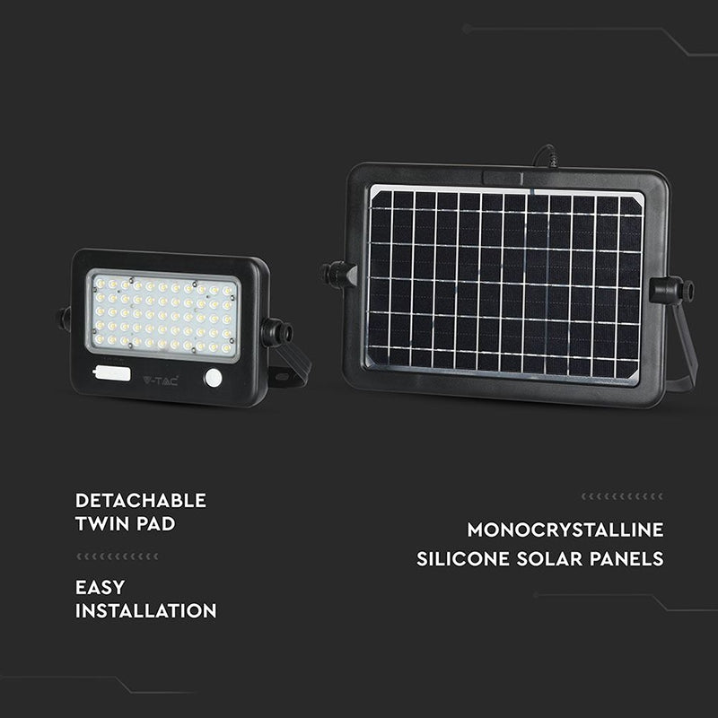 Reflector LED 10W 4000K cu încărcare solară exterior IP65 V-Tac SKU-8674