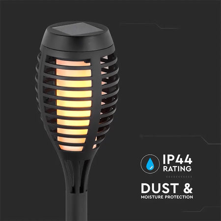 Set 4 corpuri iluminat grădină solar IP44 3 în 1 efect flacără V-Tac SKU-8689
