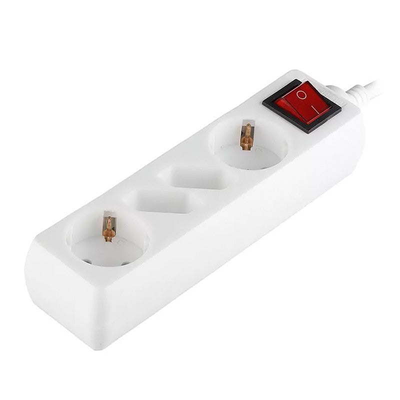Prelungitor 4 Cai Cu Intrerupator 1.5m( 3g1.5mm2) Alb