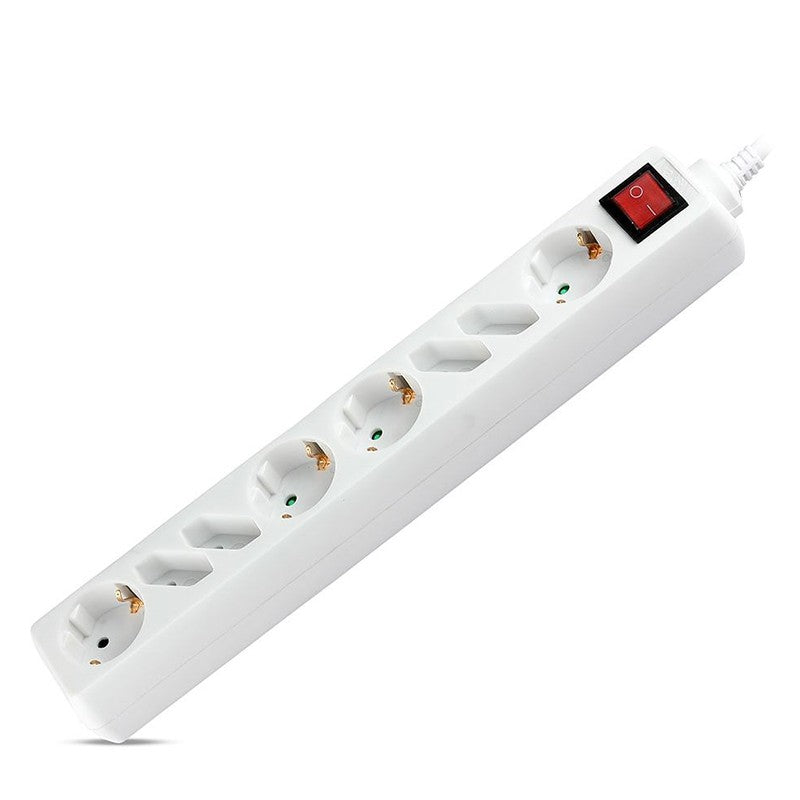 Prelungitor 8 Cai Cu Intrerupator 1.5m( 3g1.5mm2) - Alb
