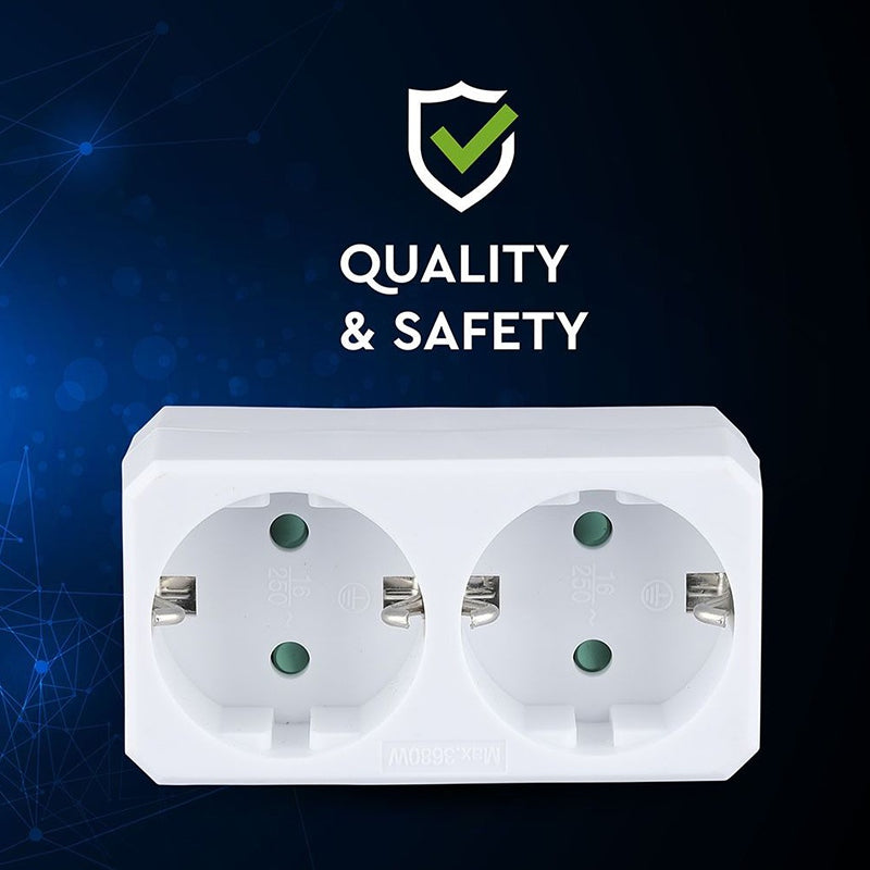 Adaptor 2 Prize 2x16a Max 2300w SKU-8783