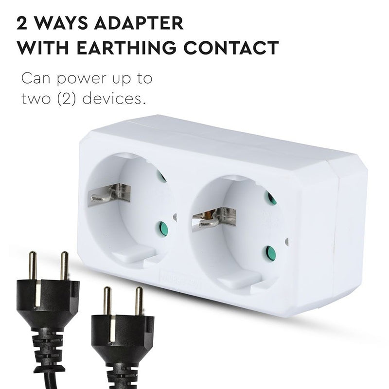 Adaptor 2 Prize 2x16a Max 2300w SKU-8783