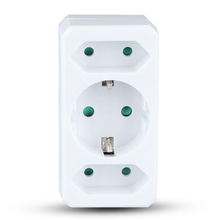 Adaptor 3 Prize 2x2.5a Si 1x16a Max 3680w SKU-8784