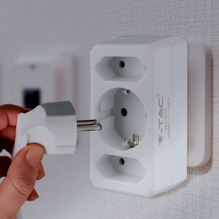 Adaptor 3 Prize 2x2.5a Si 1x16a Max 3680w SKU-8784