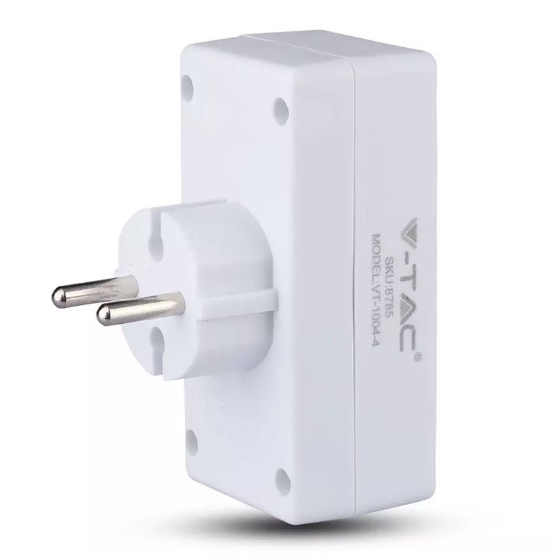 Adaptor 4 Prize 4x2.5a Max 3680w SKU-8785