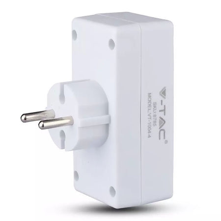 Adaptor 4 Prize 4x2.5a Max 3680w SKU-8785