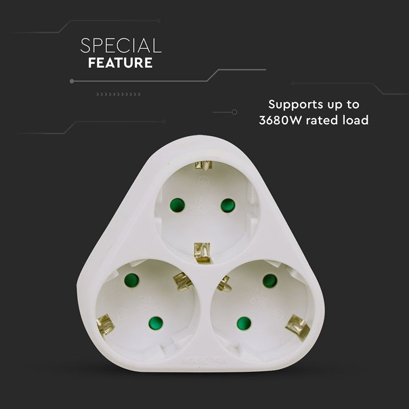 Adaptor 3 Prize 3x16a Max 3680w