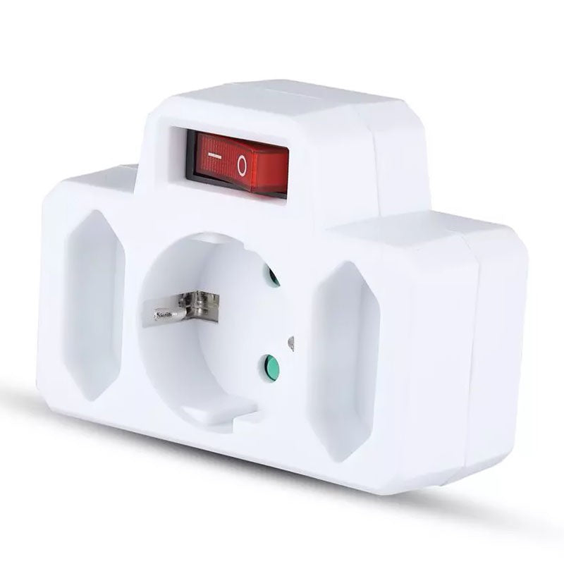Adaptor 3 Prize Cu Intrerupator 2x2.5a Si 1x16a Max 3680w