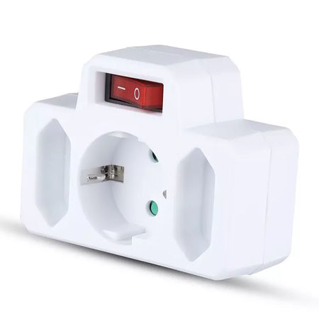 Adaptor 3 Prize Cu Intrerupator 2x2.5a Si 1x16a Max 3680w