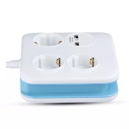 Prelungitor 3x1.5mm 1.4m 4 Cai 16a + 2 Usb 2.1a