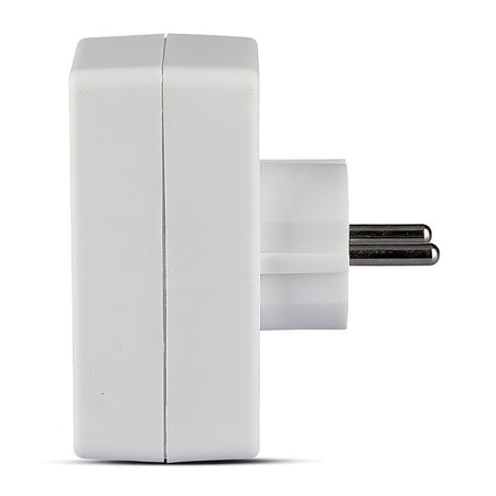 Adaptor 4 prize, 2300 W, IP20, alb, V-Tac SKU-8803