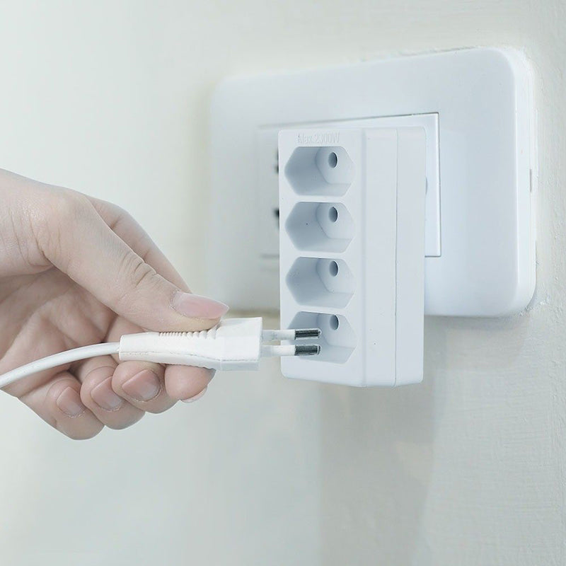 Adaptor 4 prize, 2300 W, IP20, alb, V-Tac SKU-8803