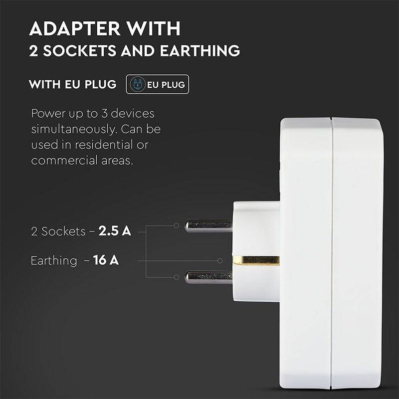 Adaptor 3 Prize 3x16a Max 3500w