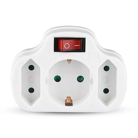 Adaptor 3 Prize Cu Intrerupator 3x16a Max 3500w