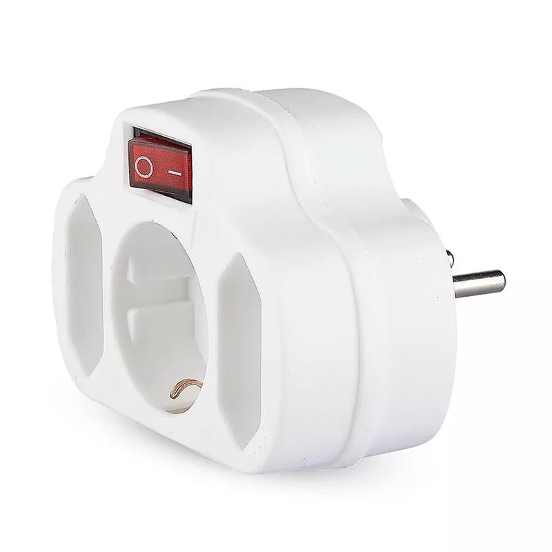 Adaptor 3 Prize Cu Intrerupator 3x16a Max 3500w