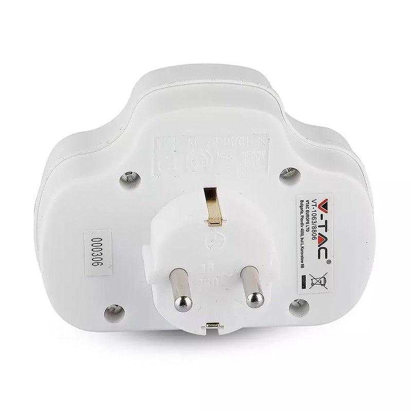 Adaptor 3 Prize Cu Intrerupator 3x16a Max 3500w