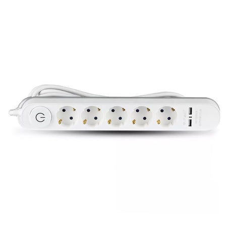 Prelungitor 5 Cai Cu Intrerupator + 2usb 3m(3g1.5mm2)