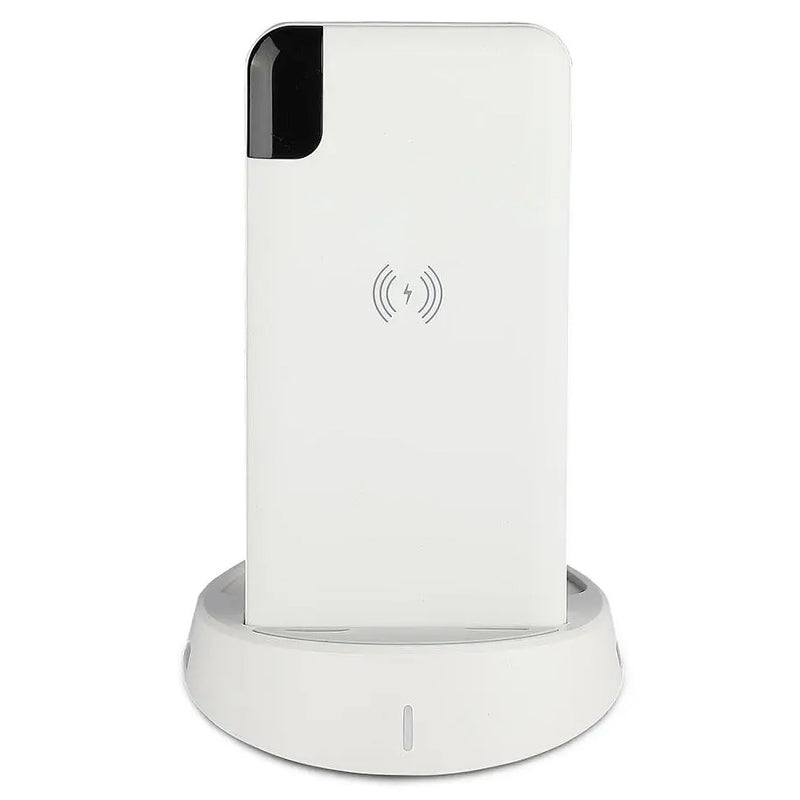 Power bank wireless 8000 mAh, afișaj digital, alb, V-Tac SKU-8861