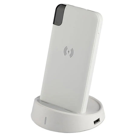 Power bank wireless 8000 mAh, afișaj digital, alb, V-Tac SKU-8861