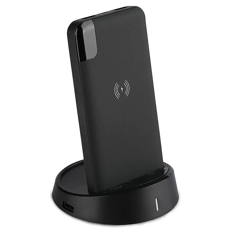 Power bank wireless 8000 mAh cu stand, negru V-Tac SKU-8863