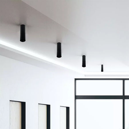 Corp iluminat montaj perete soclu GU10 negru, aluminiu, V-Tac SKU-8947