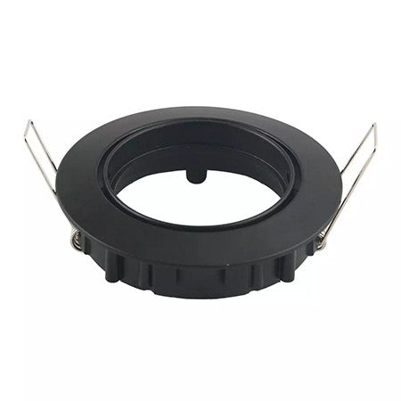 Corp spot rotund GU10 negru, montaj îngropat, aliaj zinc, V-Tac SKU-8955