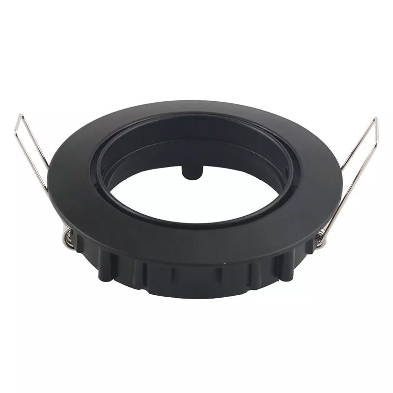 Corp spot rotund GU10 negru, montaj îngropat, aliaj zinc, V-Tac SKU-8955