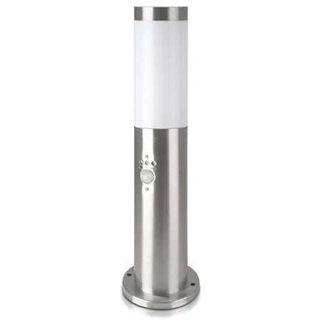 Stâlp iluminat cu senzor, soclu E27, max. 60 W, satin nichel, V-Tac SKU-8964