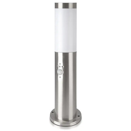 Stâlp iluminat cu senzor, soclu E27, max. 60 W, satin nichel, V-Tac SKU-8964