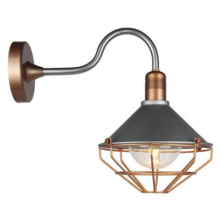 Lampă perete soclu E27 IP65 rose gold, aluminiu, 60 W V-Tac SKU-8973