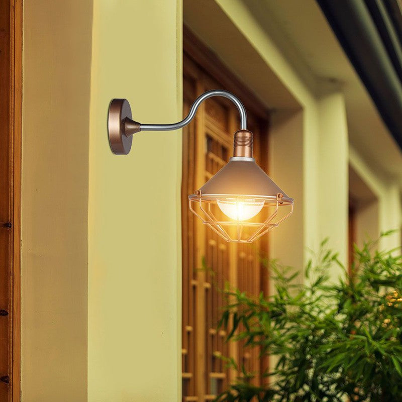 Lampă perete soclu E27 IP65 rose gold, aluminiu, 60 W V-Tac SKU-8973