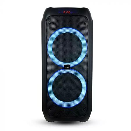 Boxă portabilă 2×8" 40W RMS USB Bluetooth V-Tac SKU-8980