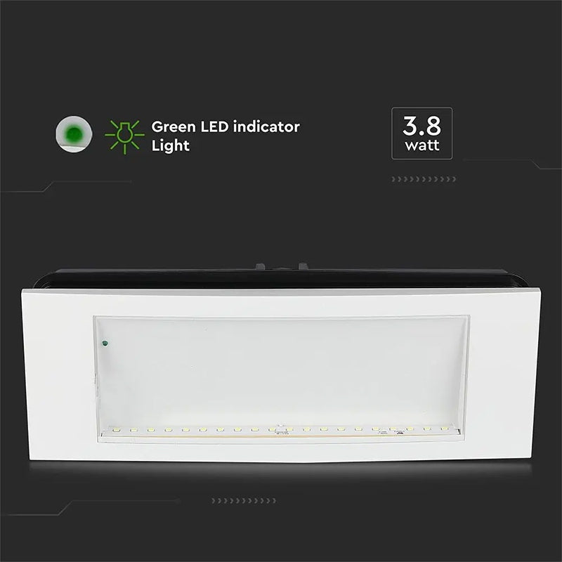 Lampă LED ieșire de urgență 3.8W, 6000K, alb rece, V-Tac SKU-899