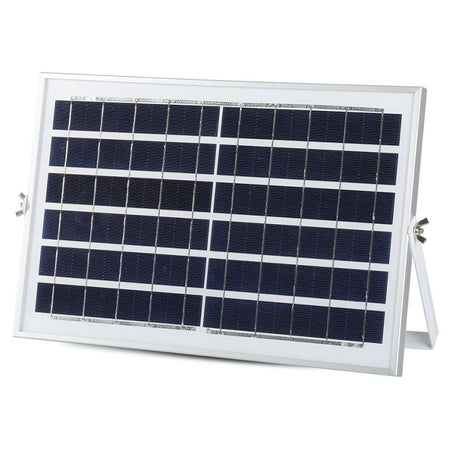 Reflector LED solar 12 W 6000 K cu panou solar și telecomandă V-Tac SKU-94006